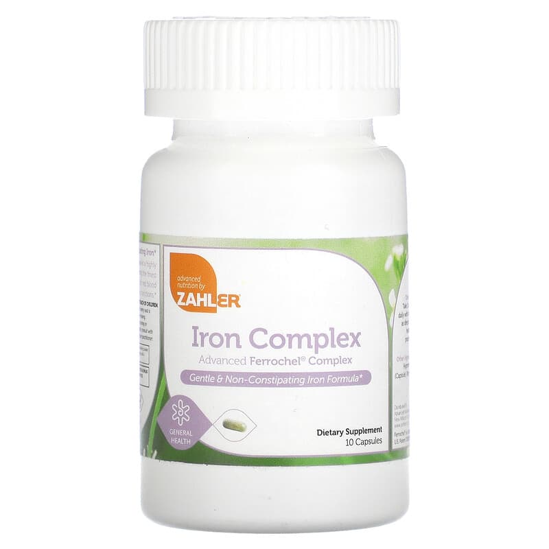 Zahler Iron Complex 10 Capsules 1 Zahler Iron Complex 10 Capsules 848998082666