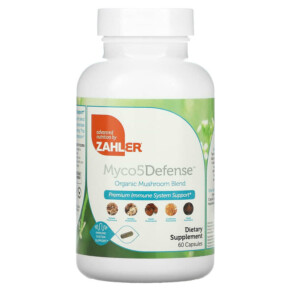 Zahler Myco5Defense Organic Mushroom Blend 60 capsules 848998082116