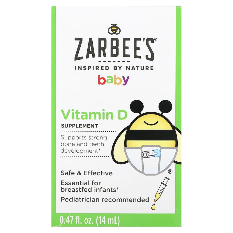 Zarbee's Baby Vitamin D 0.47 fl oz (14 ml) 1 Zarbee's Baby Vitamin D 0.47 fl oz (14 ml) 858438005315