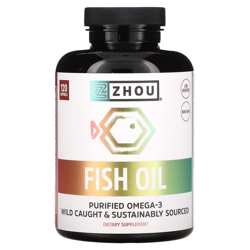 Zhou Nutrition Fish Oil 120 Softgels 1 Zhou Nutrition Fish Oil 120 Softgels 669191795869