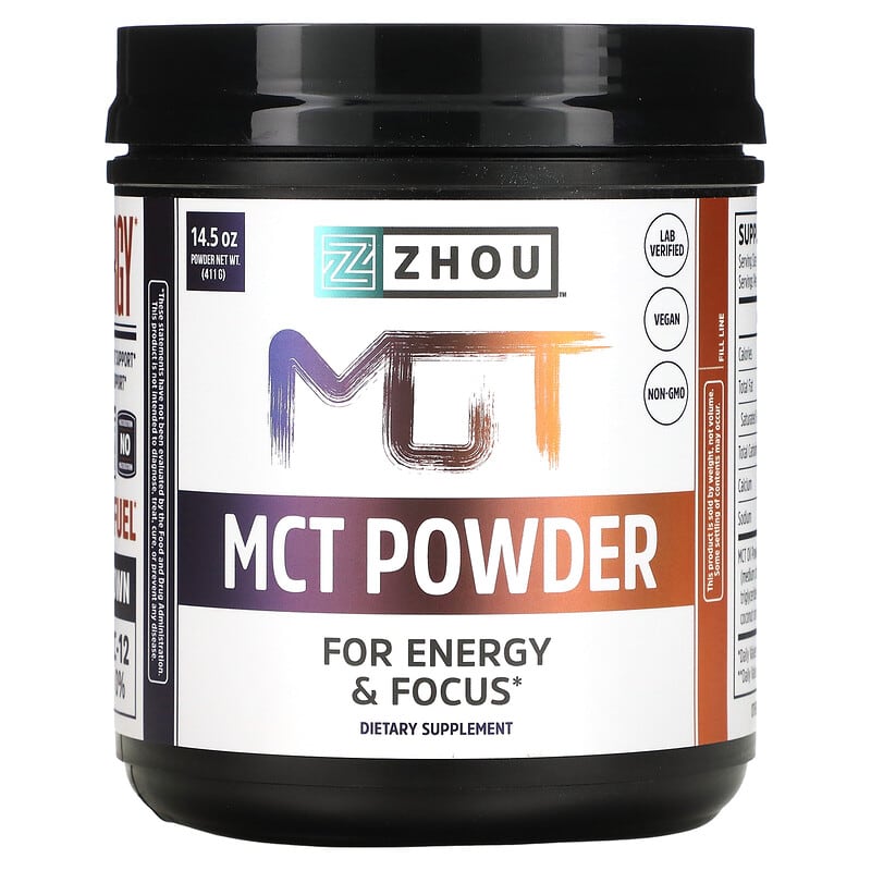 Zhou Nutrition MCT Powder 14.5 oz (411 g) 1 Zhou Nutrition MCT Powder 14.5 oz (411 g) 859805006232