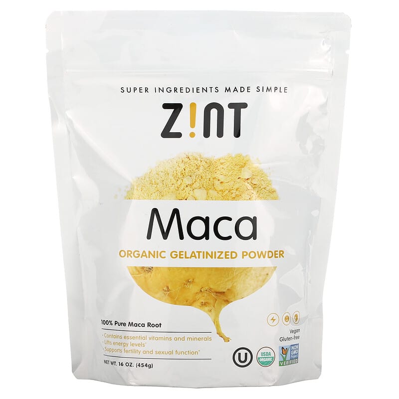 Zint Maca Organic Gelatinized Powder 16 oz (454 g) 1 Zint Maca Organic Gelatinized Powder 16 oz (454 g) 817516020053