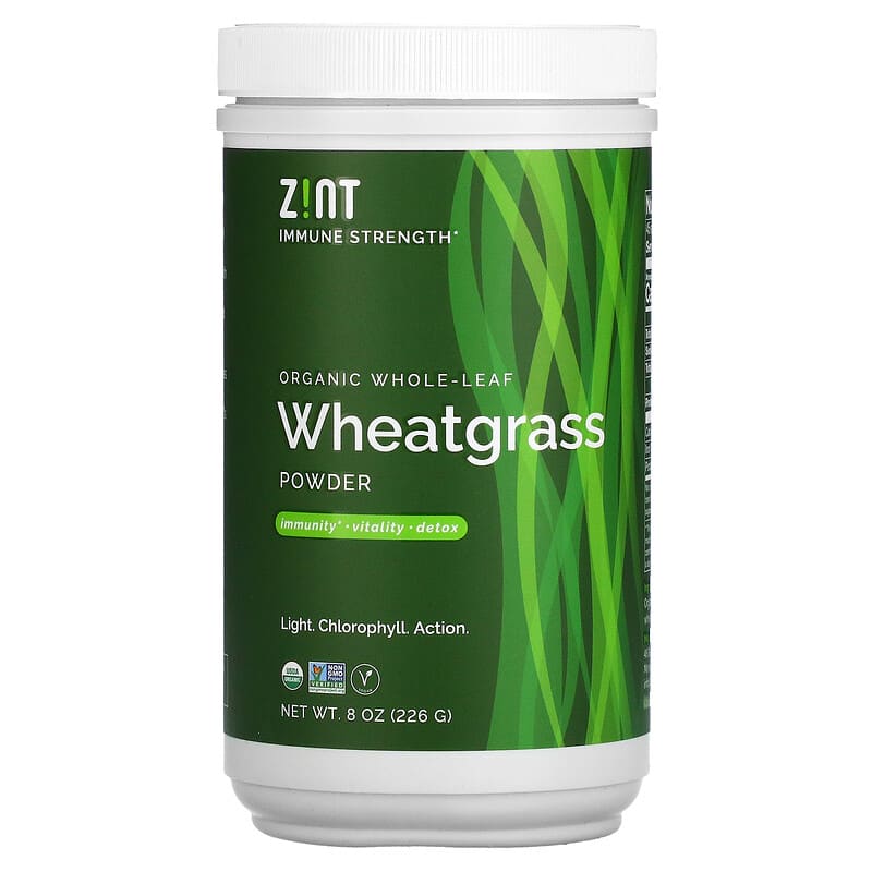 Zint Organic Whole-Leaf Wheatgrass Powder 8 oz (226 g) 1 Zint Organic Whole-Leaf Wheatgrass Powder 8 oz (226 g) 817516020589