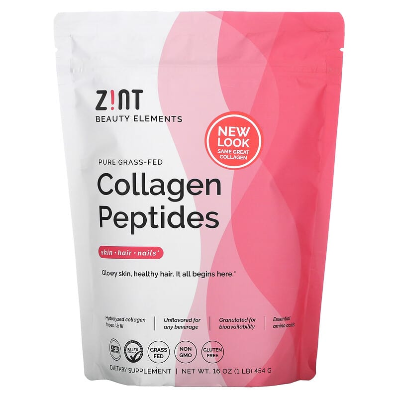 Zint Pure Grass-Fed Collagen Peptides Unflavored 16 oz (454 g) 1 Zint Pure Grass-Fed Collagen Peptides Unflavored 16 oz (454 g) 817516023016