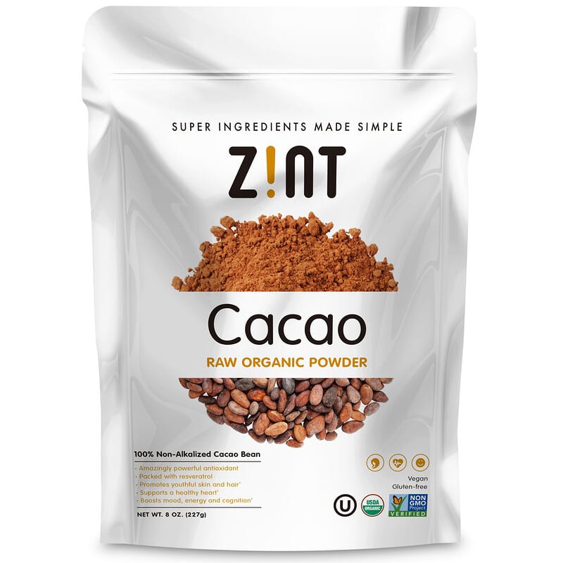 Zint Raw Organic Cacao Powder 8 oz (227 g) 1 Zint Raw Organic Cacao Powder 8 oz (227 g) 817516020350