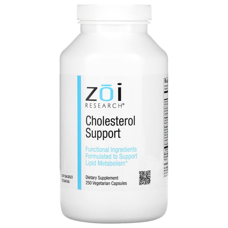 ZOI Research Cholesterol Support 250 Vegetarian Capsules 1 ZOI Research Cholesterol Support 250 Vegetarian Capsules 898220016150
