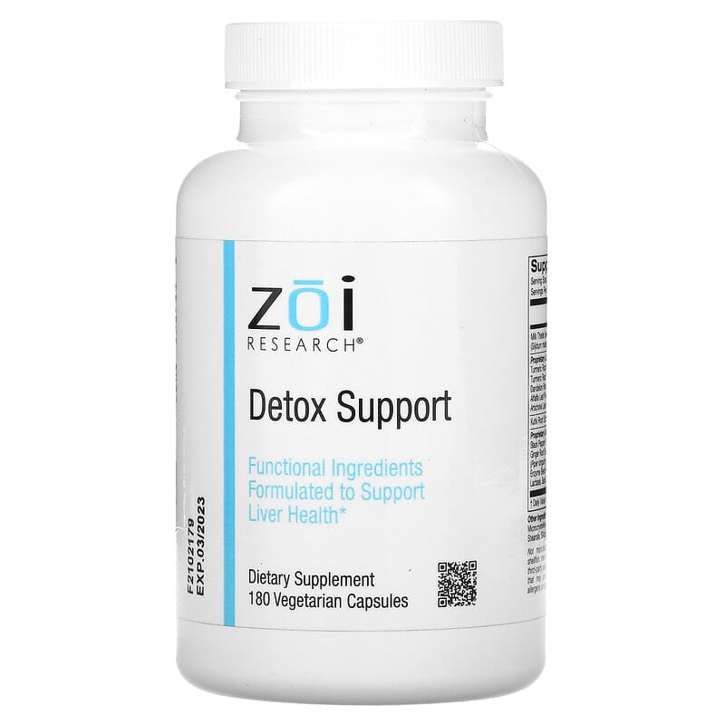 ZOI Research Detox Support 180 Vegetarian Capsules 1 ZOI Research Detox Support 180 Vegetarian Capsules 898220016129