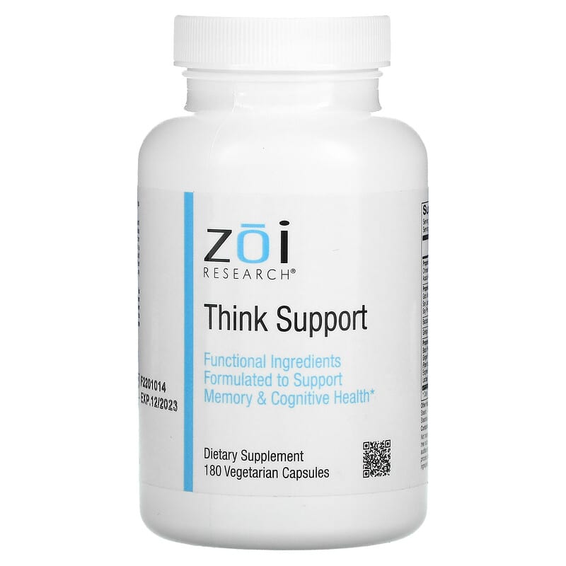 ZOI Research Think Support 180 Vegetarian Capsules 1 ZOI Research Think Support 180 Vegetarian Capsules 898220016013